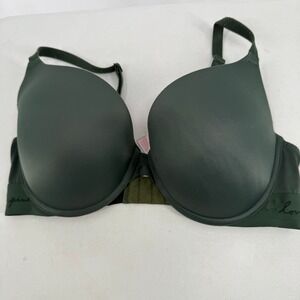 Victoria's Secret PINK Wear Everywhere Push-Up Bra Women 36DD Green Underwire